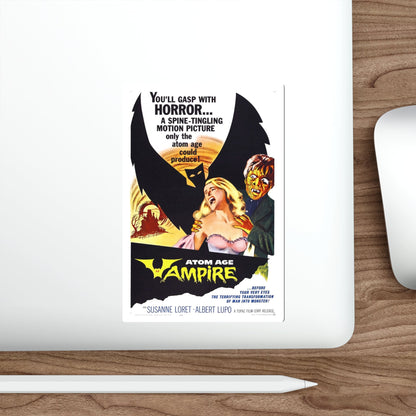 ATOM AGE VAMPIRE 1960 Movie Poster STICKER Vinyl Die-Cut Decal-The Sticker Space