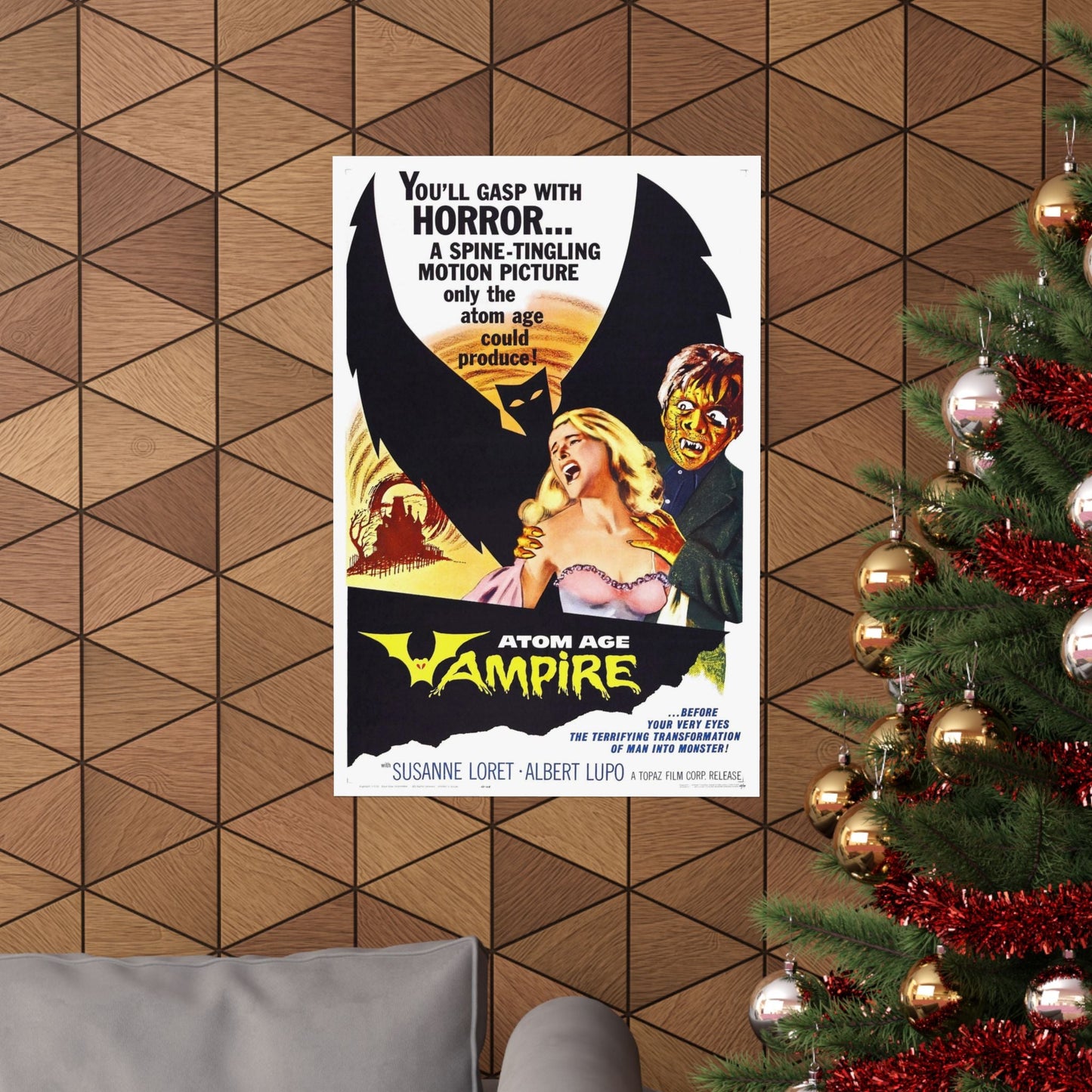 ATOM AGE VAMPIRE 1960 - Paper Movie Poster-The Sticker Space