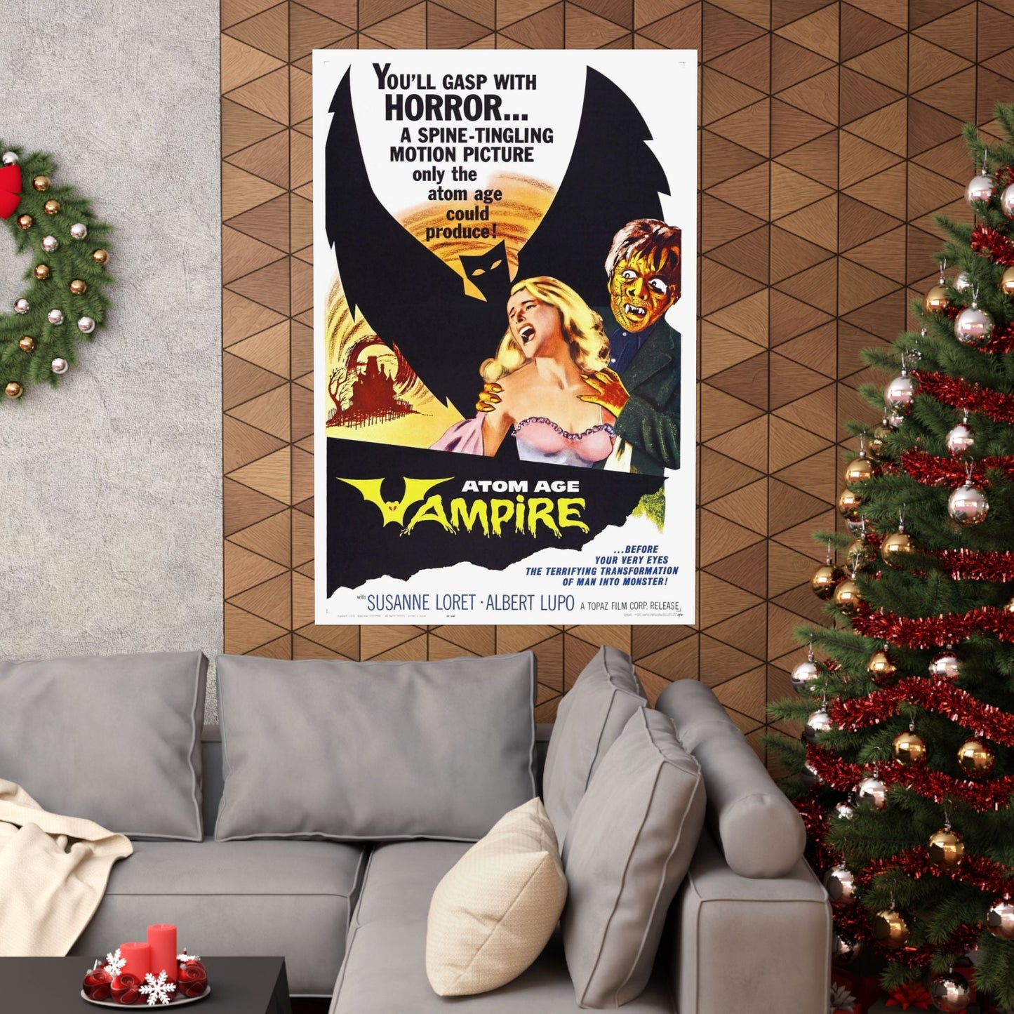 ATOM AGE VAMPIRE 1960 - Paper Movie Poster-The Sticker Space