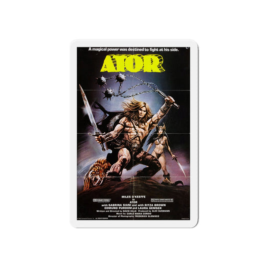 ATOR 1982 Movie Poster - Die-Cut Magnet-6 × 6"-The Sticker Space