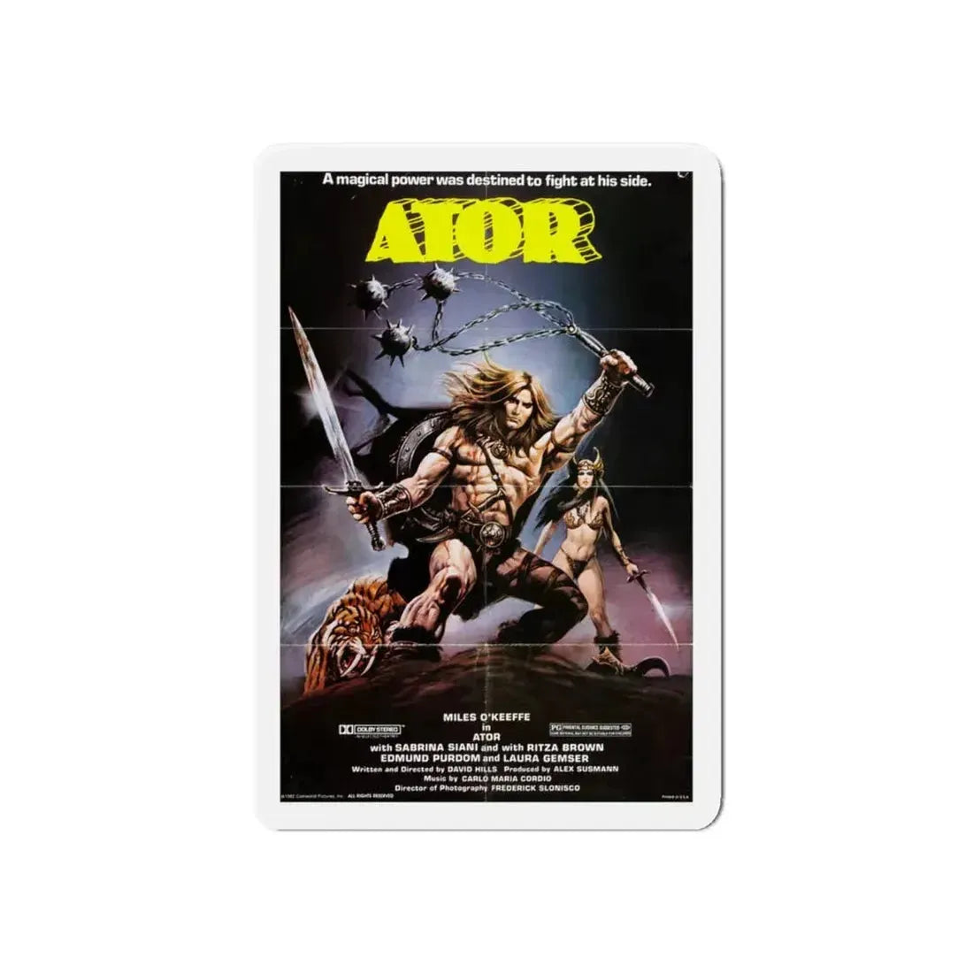 ATOR 1982 Movie Poster - Refrigerator Magnet 6 Inch - The Sticker Space