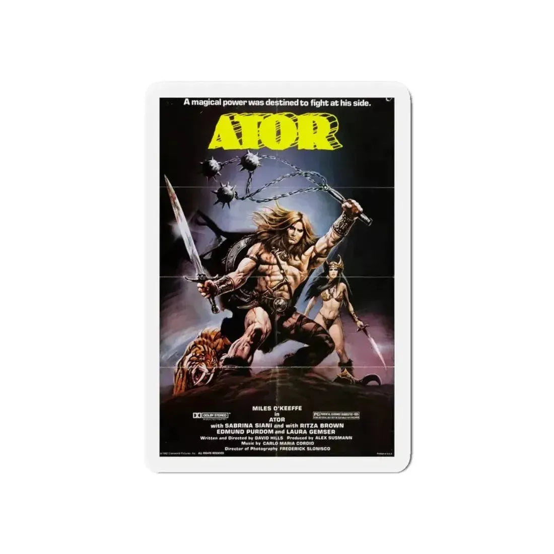 ATOR 1982 Movie Poster - Refrigerator Magnet - The Sticker Space