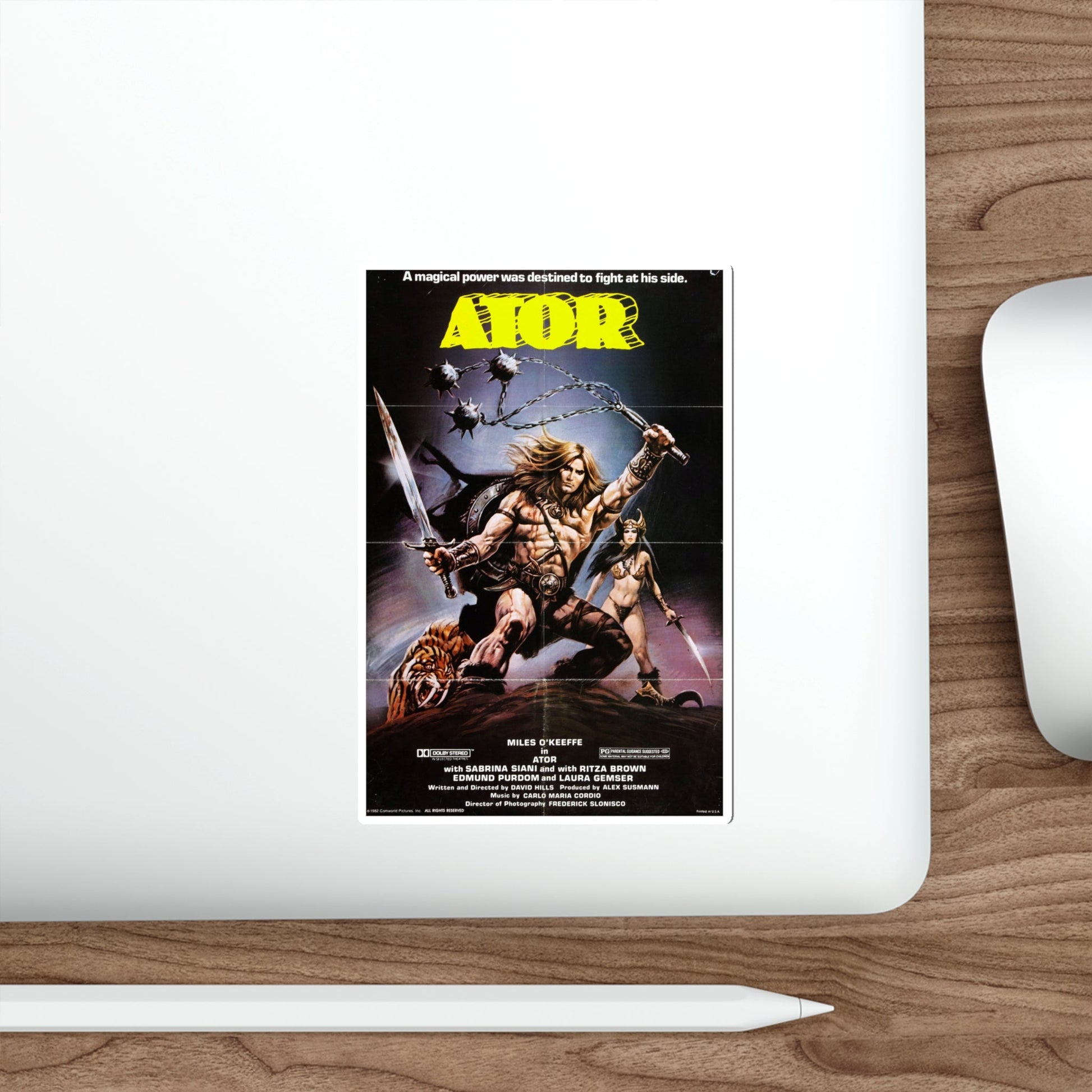 ATOR 1982 Movie Poster STICKER Vinyl Die-Cut Decal-The Sticker Space