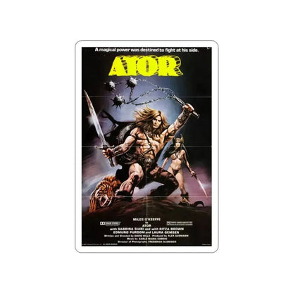 ATOR 1982 Movie Poster STICKER Vinyl Die-Cut Decal 2 Inch - The Sticker Space
