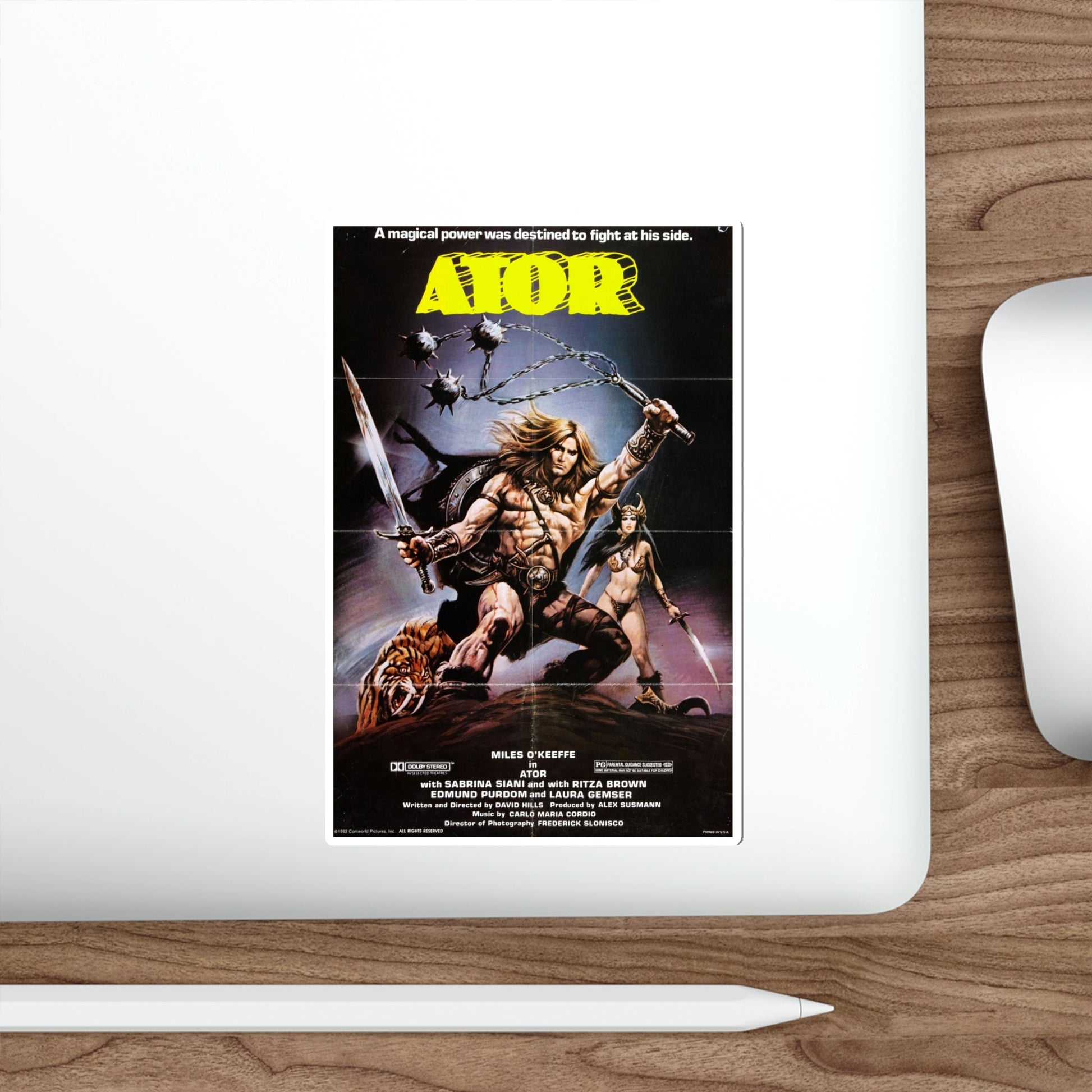 ATOR 1982 Movie Poster STICKER Vinyl Die-Cut Decal-The Sticker Space