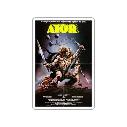 ATOR 1982 Movie Poster STICKER Vinyl Die-Cut Decal - The Sticker Space