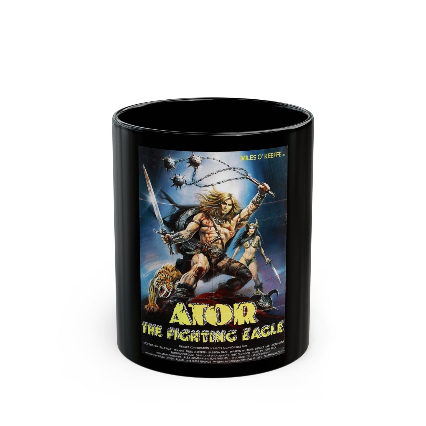 ATOR (2) 1982 Movie Poster - Black Coffee Mug-11oz-The Sticker Space