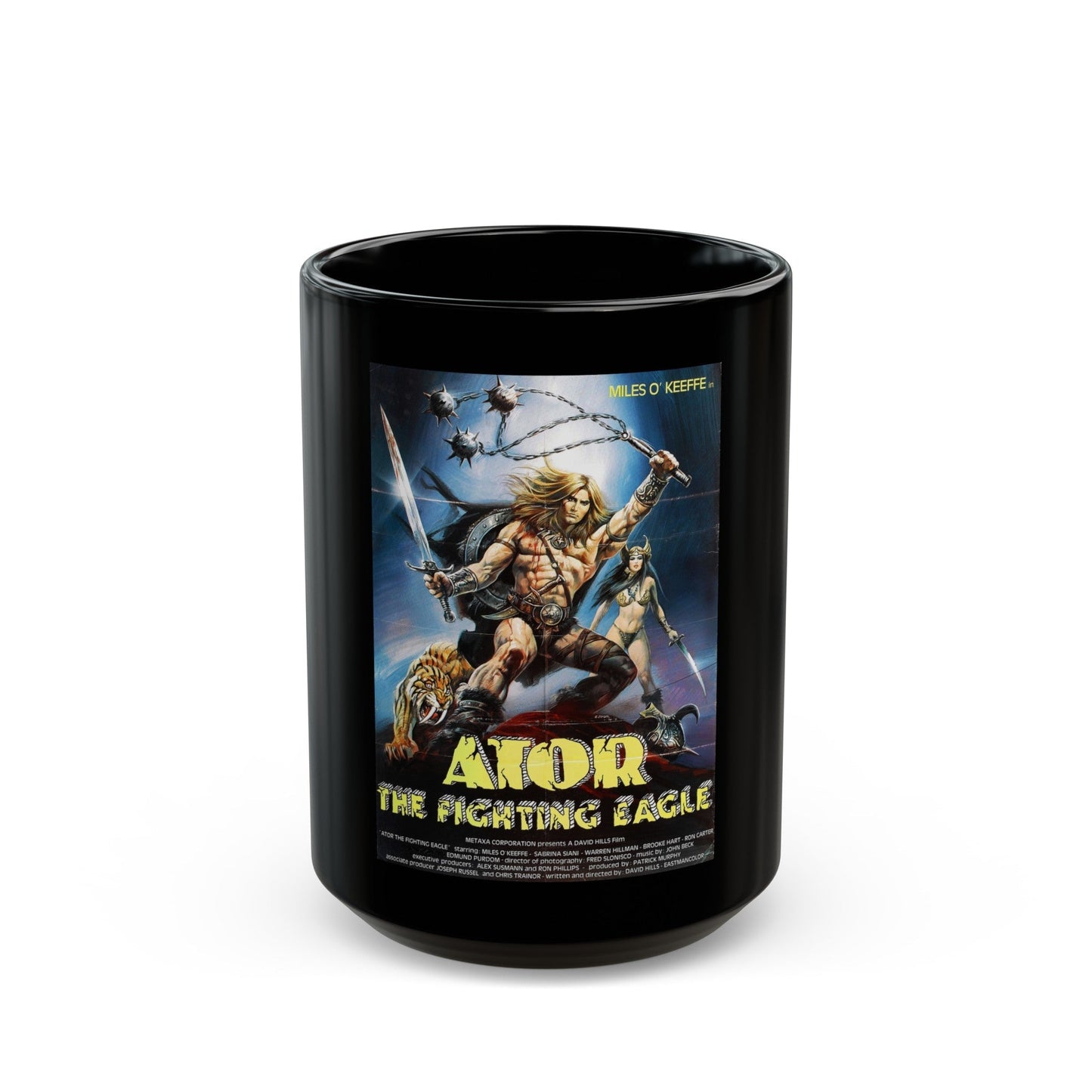 ATOR (2) 1982 Movie Poster - Black Coffee Mug-15oz-The Sticker Space