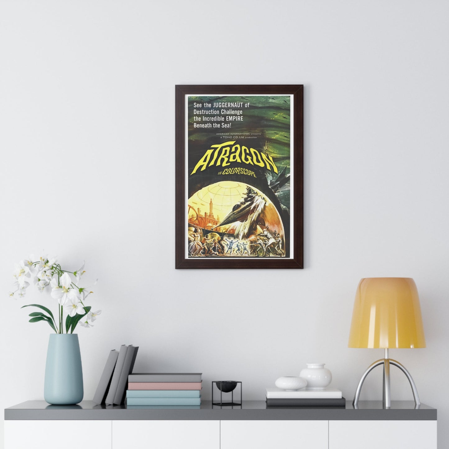 ATRAGON 1963 - Framed Movie Poster-The Sticker Space