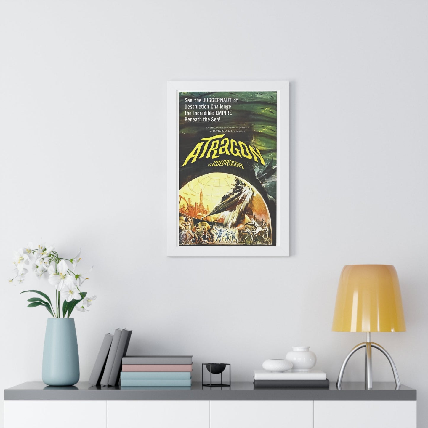 ATRAGON 1963 - Framed Movie Poster-The Sticker Space