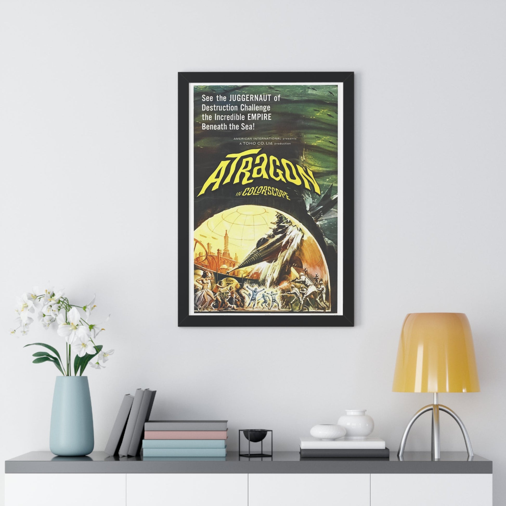 ATRAGON 1963 - Framed Movie Poster-The Sticker Space