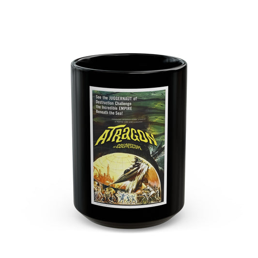 ATRAGON 1963 Movie Poster - Black Coffee Mug-15oz-The Sticker Space