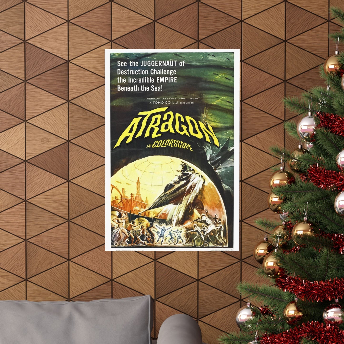 ATRAGON 1963 - Paper Movie Poster-The Sticker Space