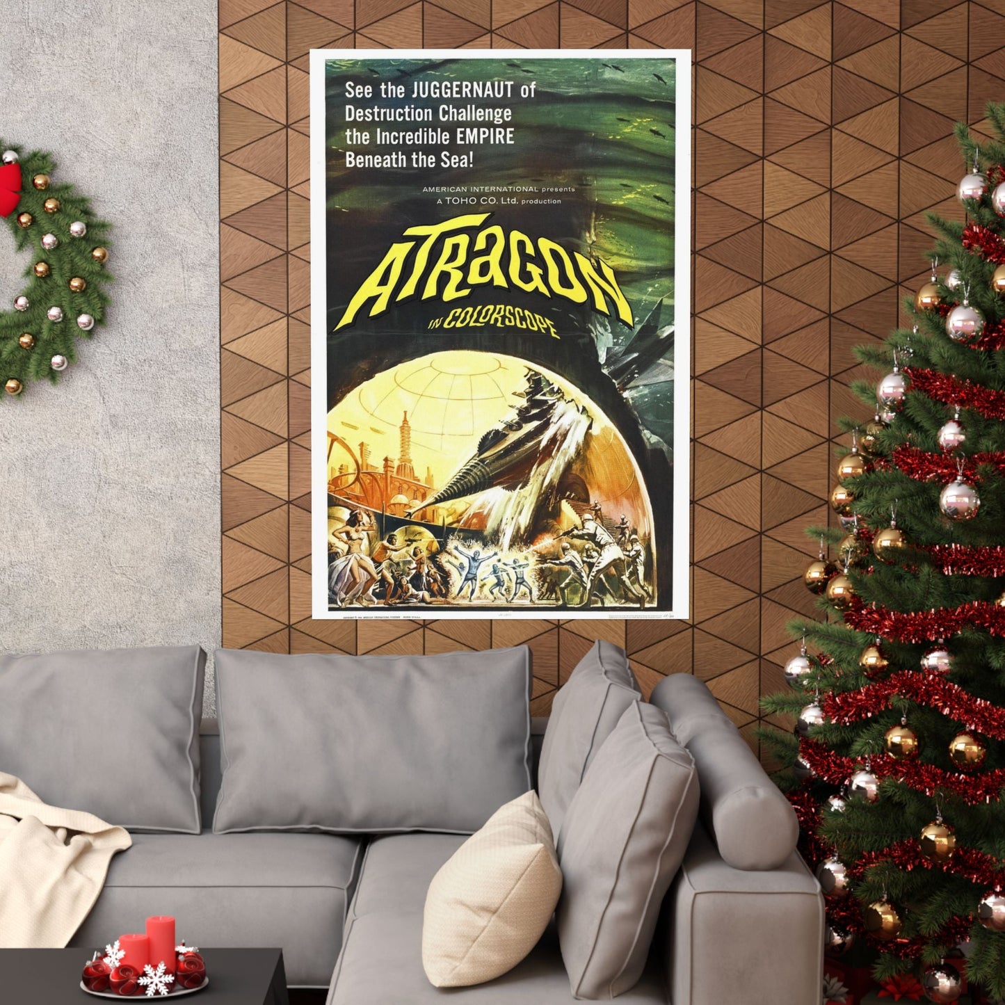 ATRAGON 1963 - Paper Movie Poster-The Sticker Space