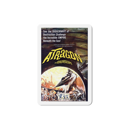 Atragon 1965 Movie Poster Die-Cut Magnet-3 Inch-The Sticker Space