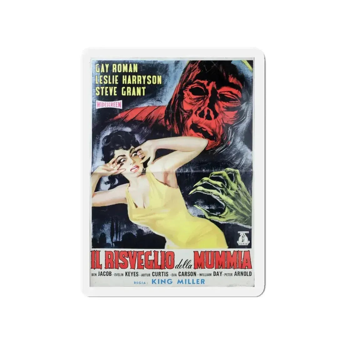 ATTACK OF THE AZTEC MUMMY 1957 Movie Poster - Refrigerator Magnet 4 Inch - The Sticker Space