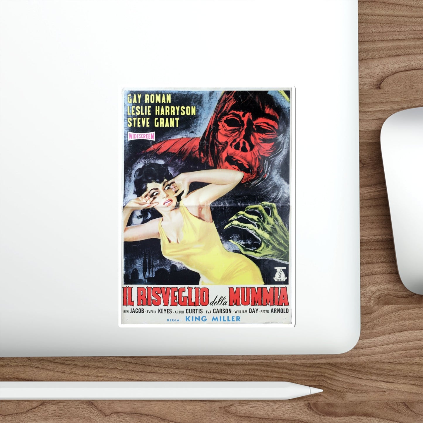 ATTACK OF THE AZTEC MUMMY 1957 Movie Poster STICKER Vinyl Die-Cut Decal-The Sticker Space