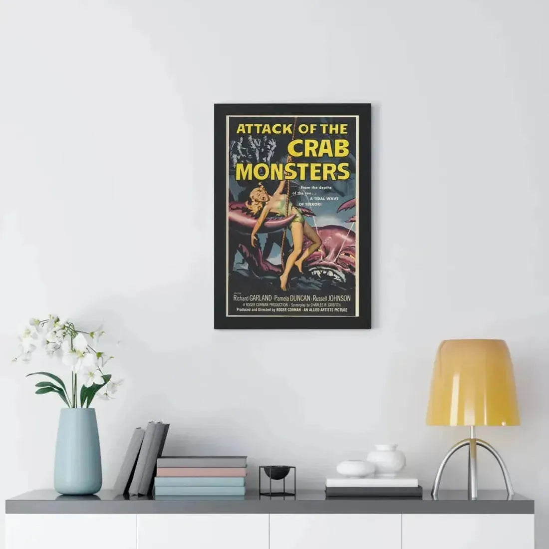 ATTACK OF THE CRAB MONSTERS 1957 - Framed Movie Poster - The Sticker Space