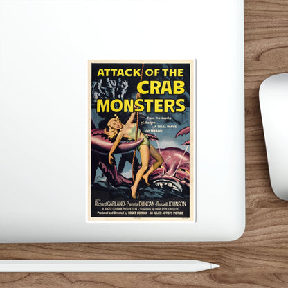 ATTACK OF THE CRAB MONSTERS 1957 Movie Poster STICKER Vinyl Die-Cut Decal-The Sticker Space