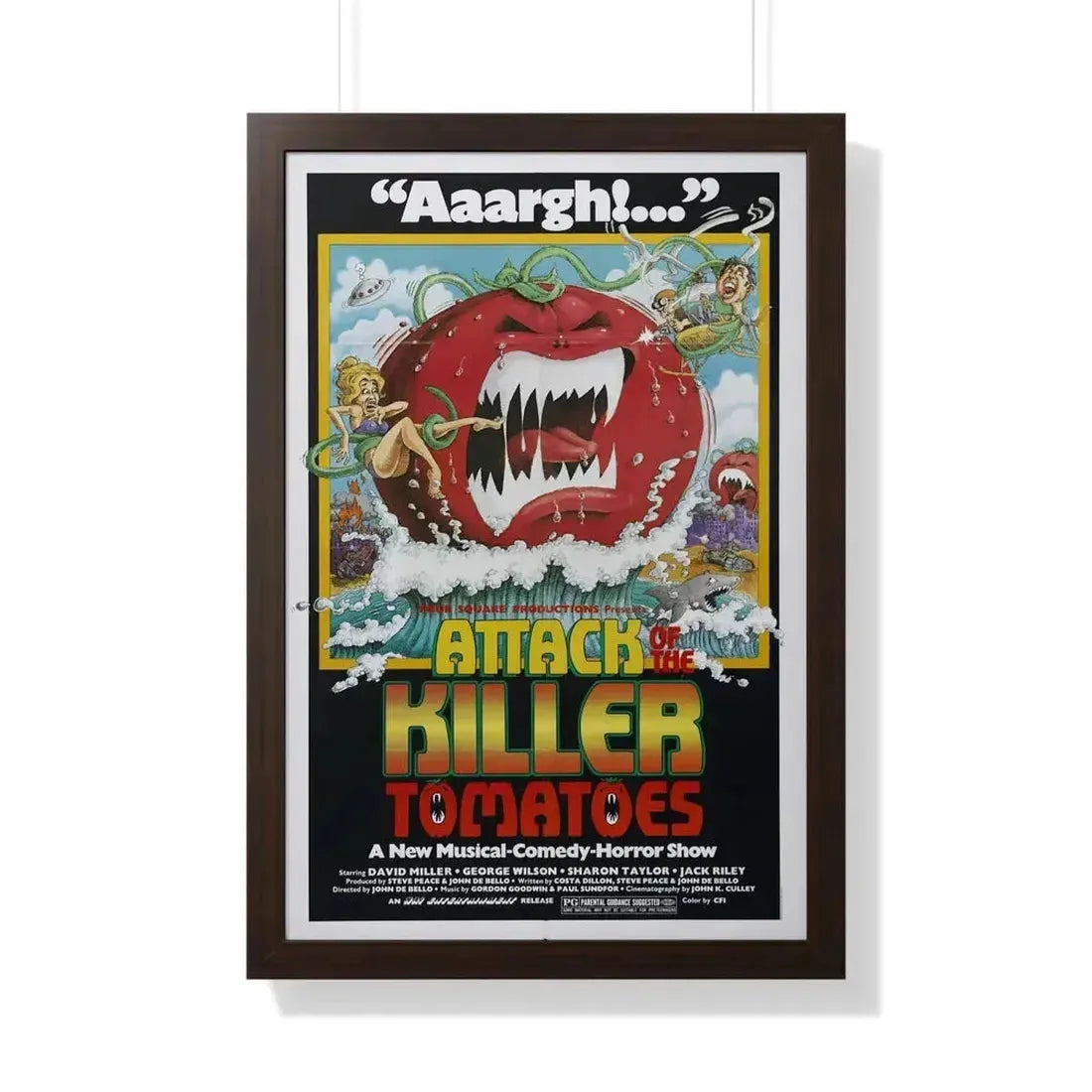 ATTACK OF THE KILLER TOMATOES 1978 - Framed Movie Poster - The Sticker Space
