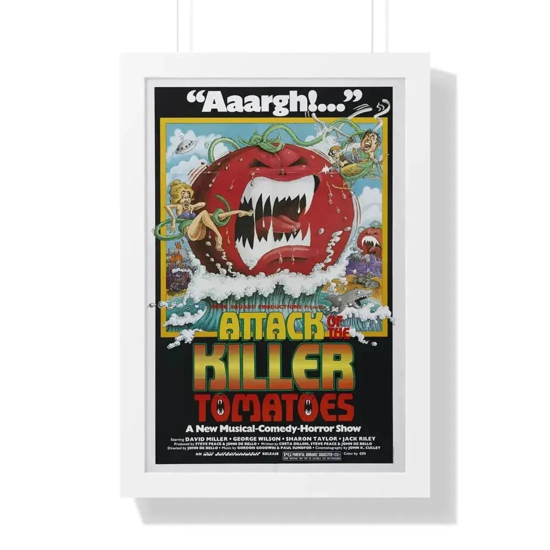 ATTACK OF THE KILLER TOMATOES 1978 - Framed Movie Poster - The Sticker Space
