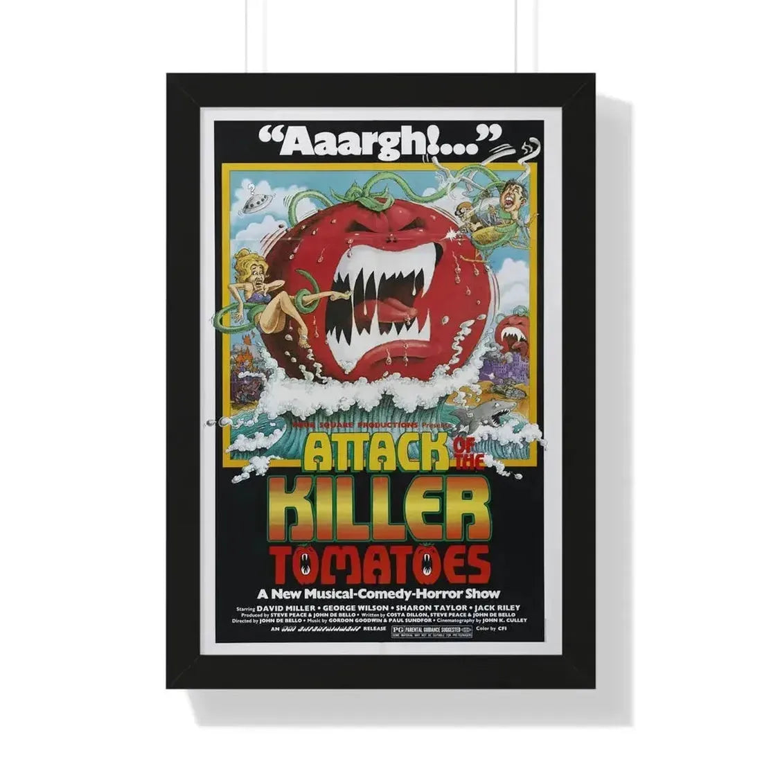 ATTACK OF THE KILLER TOMATOES 1978 - Framed Movie Poster - The Sticker Space