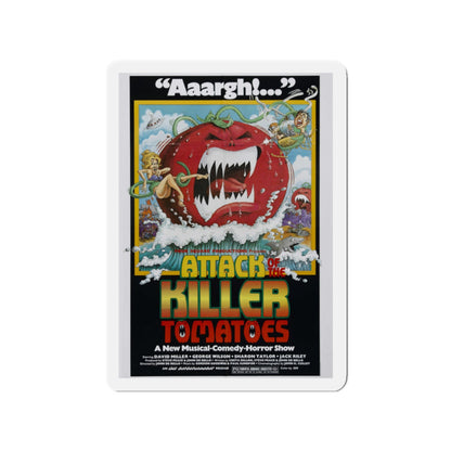 ATTACK OF THE KILLER TOMATOES 1978 Movie Poster - Die-Cut Magnet-2" x 2"-The Sticker Space