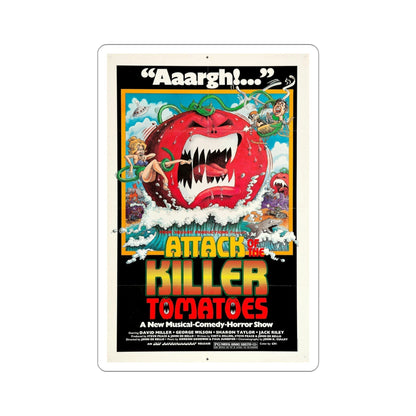 Attack of the Killer Tomatoes! 1978 Movie Poster STICKER Vinyl Die-Cut Decal-4 Inch-The Sticker Space