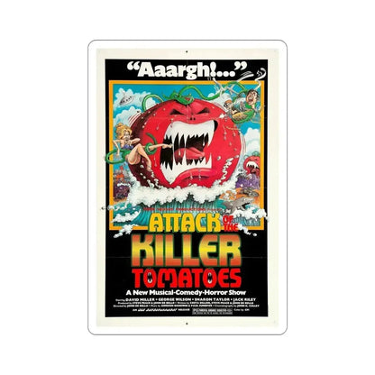 Attack of the Killer Tomatoes! 1978 Movie Poster STICKER Vinyl Die-Cut Decal 5 Inch - The Sticker Space