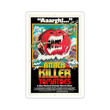 Attack of the Killer Tomatoes! 1978 Movie Poster STICKER Vinyl Die-Cut Decal 6 Inch - The Sticker Space