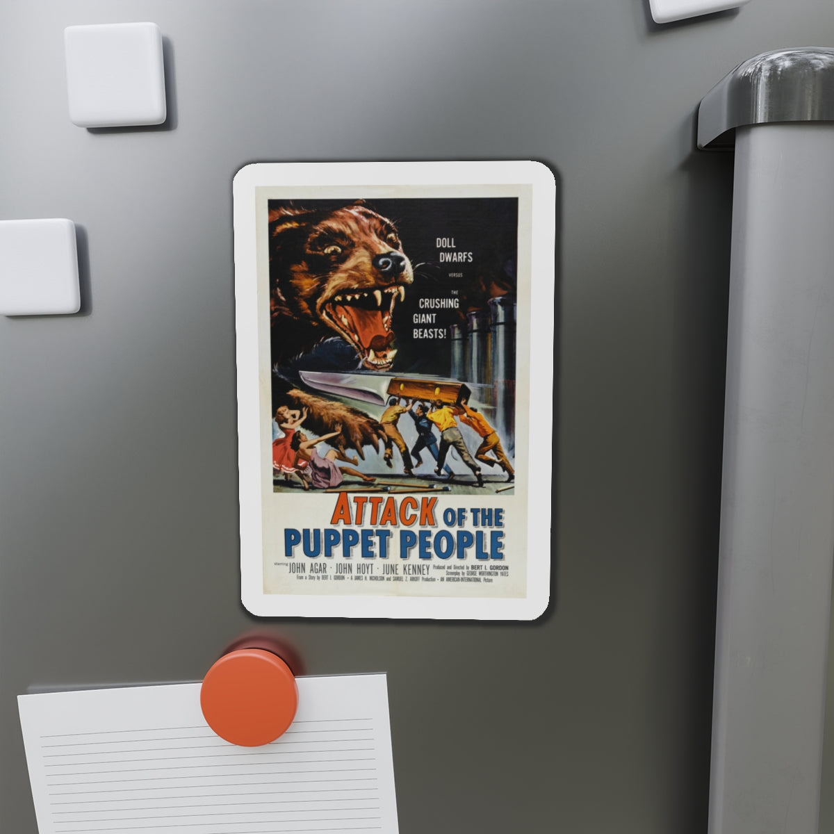 ATTACK OF THE PUPPET PEOPLE 1958 Movie Poster - Die-Cut Magnet-The Sticker Space