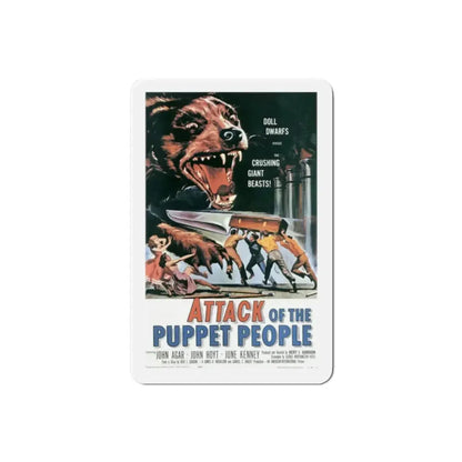 Attack of the Puppet People 1958 Movie Poster Refrigerator Magnet - The Sticker Space
