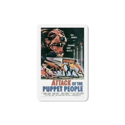 Attack of the Puppet People 1958 Movie Poster Refrigerator Magnet - The Sticker Space