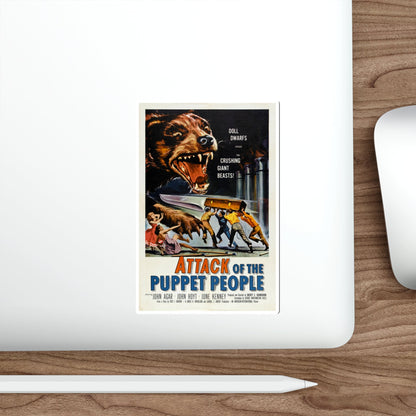 ATTACK OF THE PUPPET PEOPLE 1958 Movie Poster STICKER Vinyl Die-Cut Decal-The Sticker Space