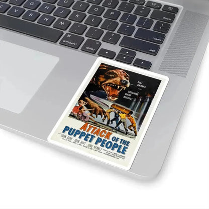 ATTACK OF THE PUPPET PEOPLE 1958 Movie Poster - STICKER Vinyl Kiss-Cut Decal - The Sticker Space