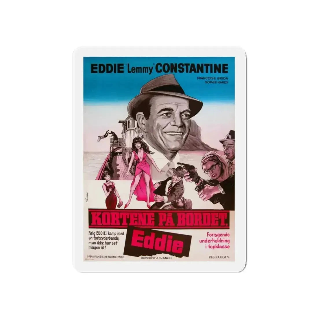 ATTACK OF THE ROBOTS 1966 Movie Poster - Refrigerator Magnet 5 Inch - The Sticker Space