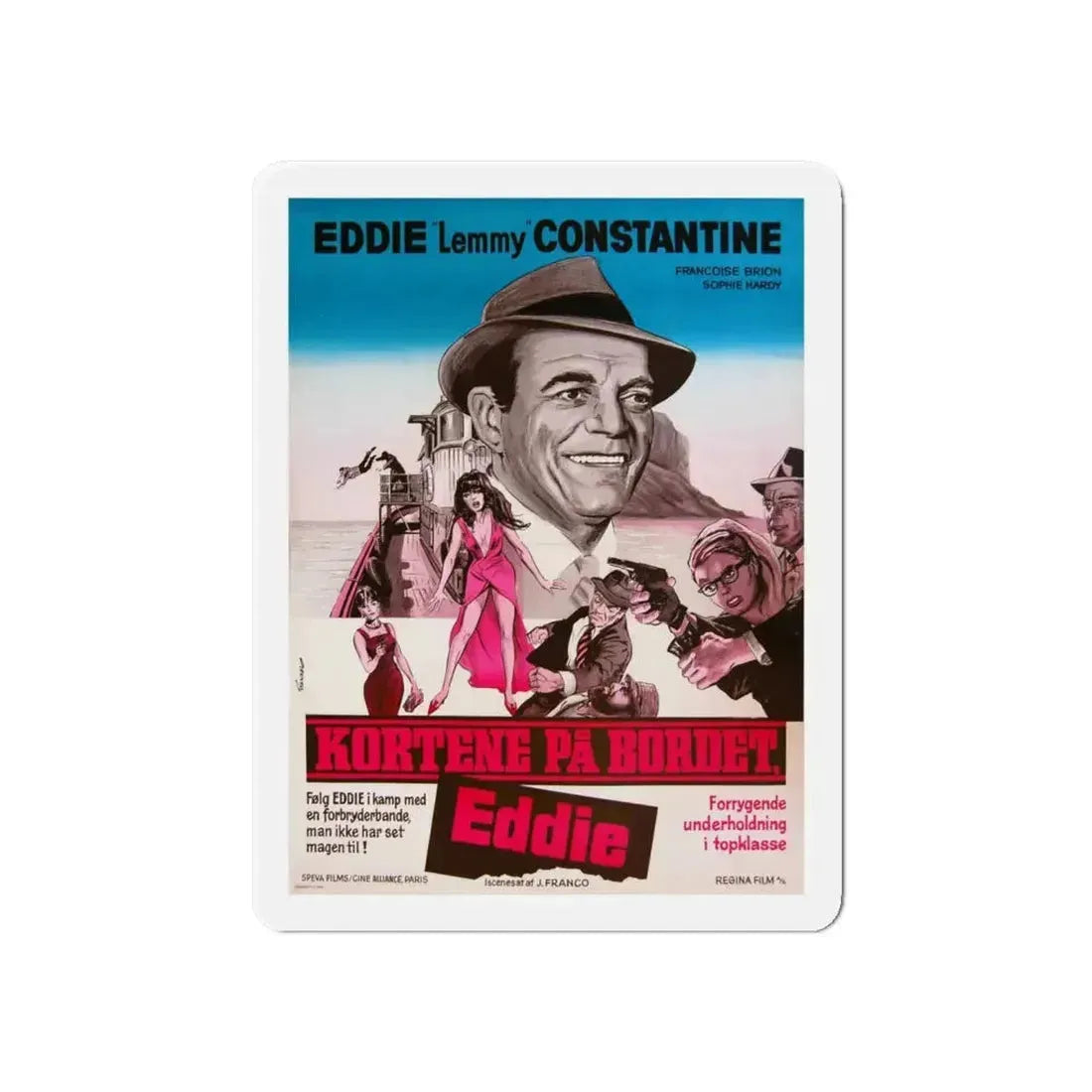 ATTACK OF THE ROBOTS 1966 Movie Poster - Refrigerator Magnet 6 Inch - The Sticker Space