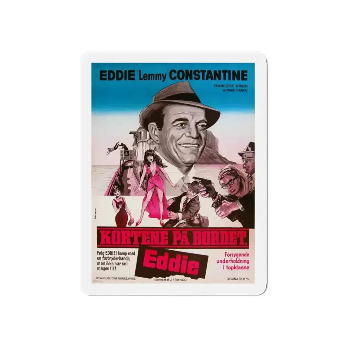 ATTACK OF THE ROBOTS 1966 Movie Poster - Refrigerator Magnet - The Sticker Space