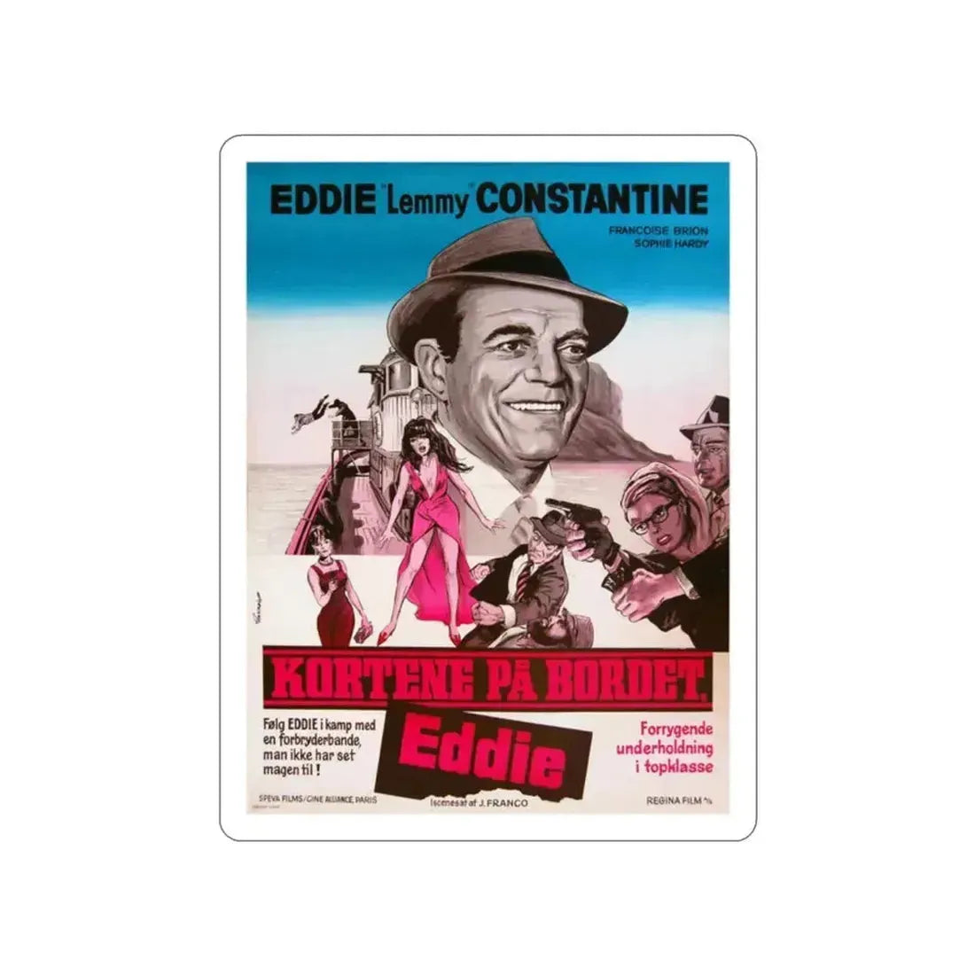 ATTACK OF THE ROBOTS 1966 Movie Poster STICKER Vinyl Die-Cut Decal 2 Inch - The Sticker Space