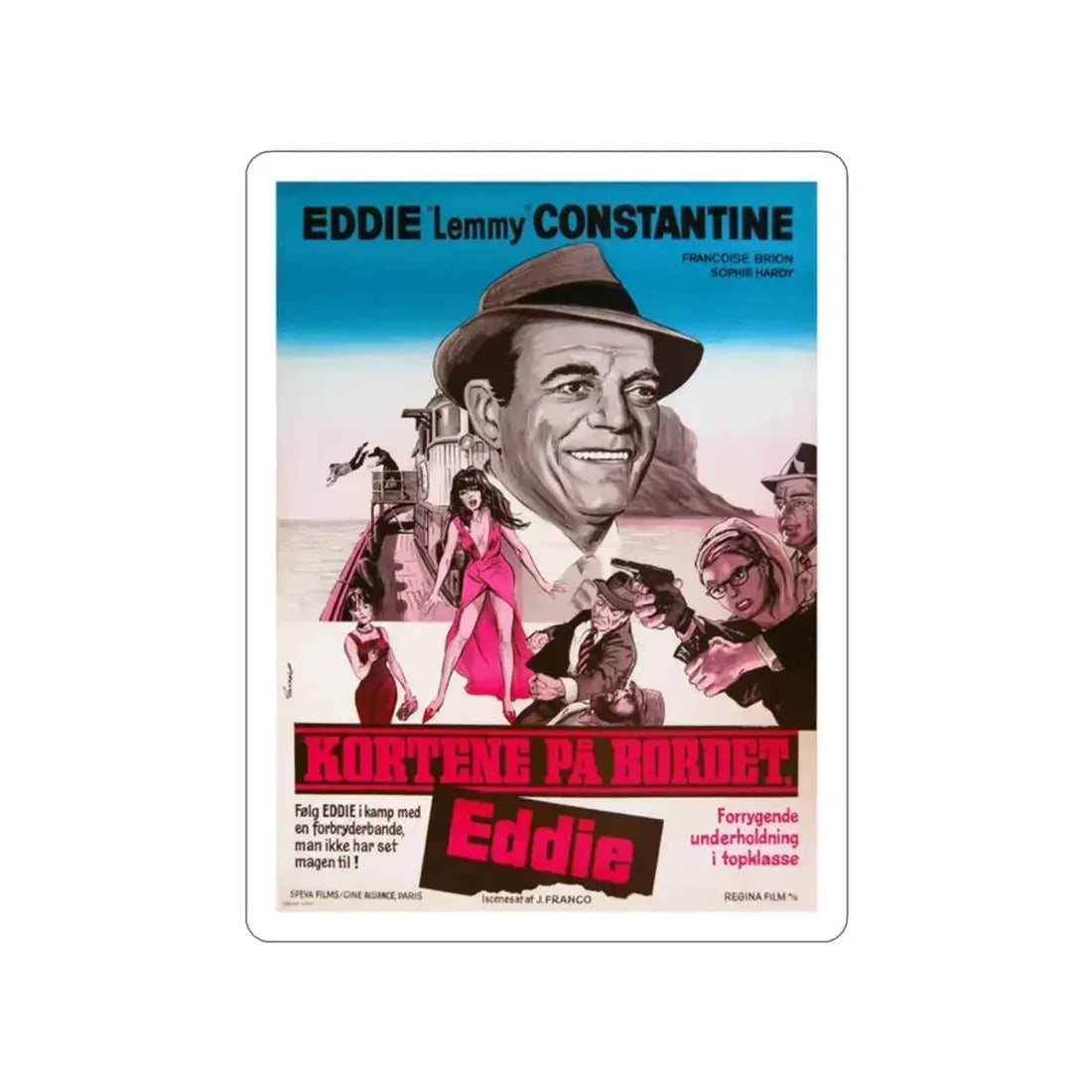 ATTACK OF THE ROBOTS 1966 Movie Poster STICKER Vinyl Die-Cut Decal 2 Inch - The Sticker Space