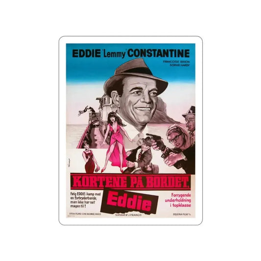 ATTACK OF THE ROBOTS 1966 Movie Poster STICKER Vinyl Die-Cut Decal 2 Inch - The Sticker Space