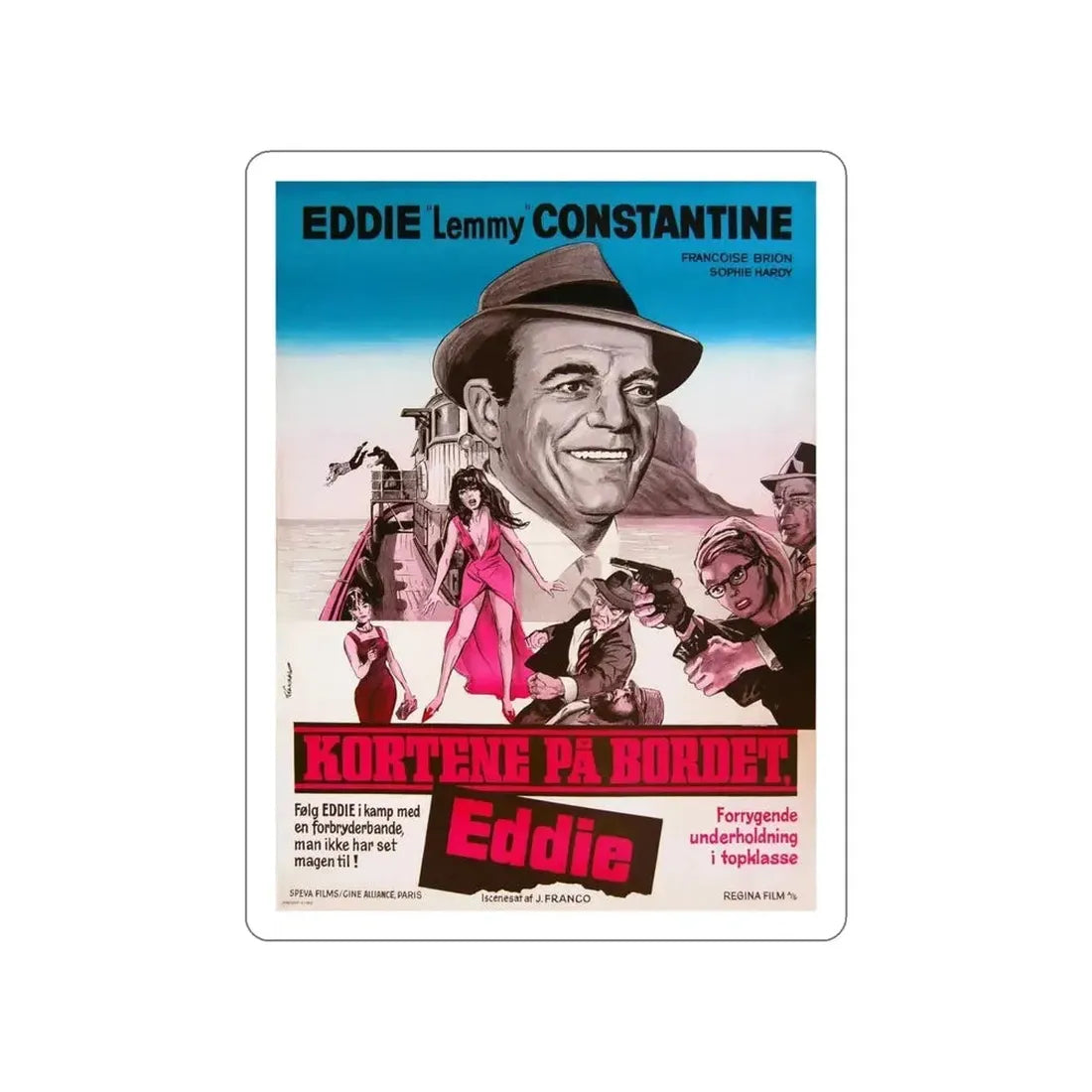 ATTACK OF THE ROBOTS 1966 Movie Poster STICKER Vinyl Die-Cut Decal - The Sticker Space