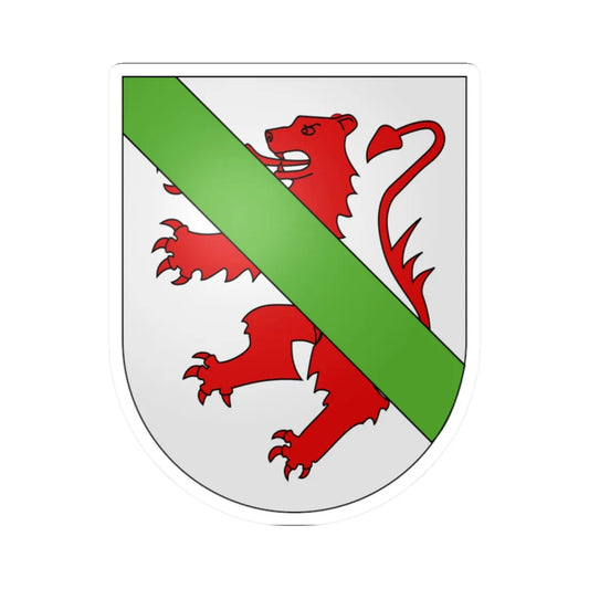 Attalens-coat of arms (Switzerland) (Coat of Arms) STICKER Vinyl Kiss-Cut Decal 2 Inch White - The Sticker Space