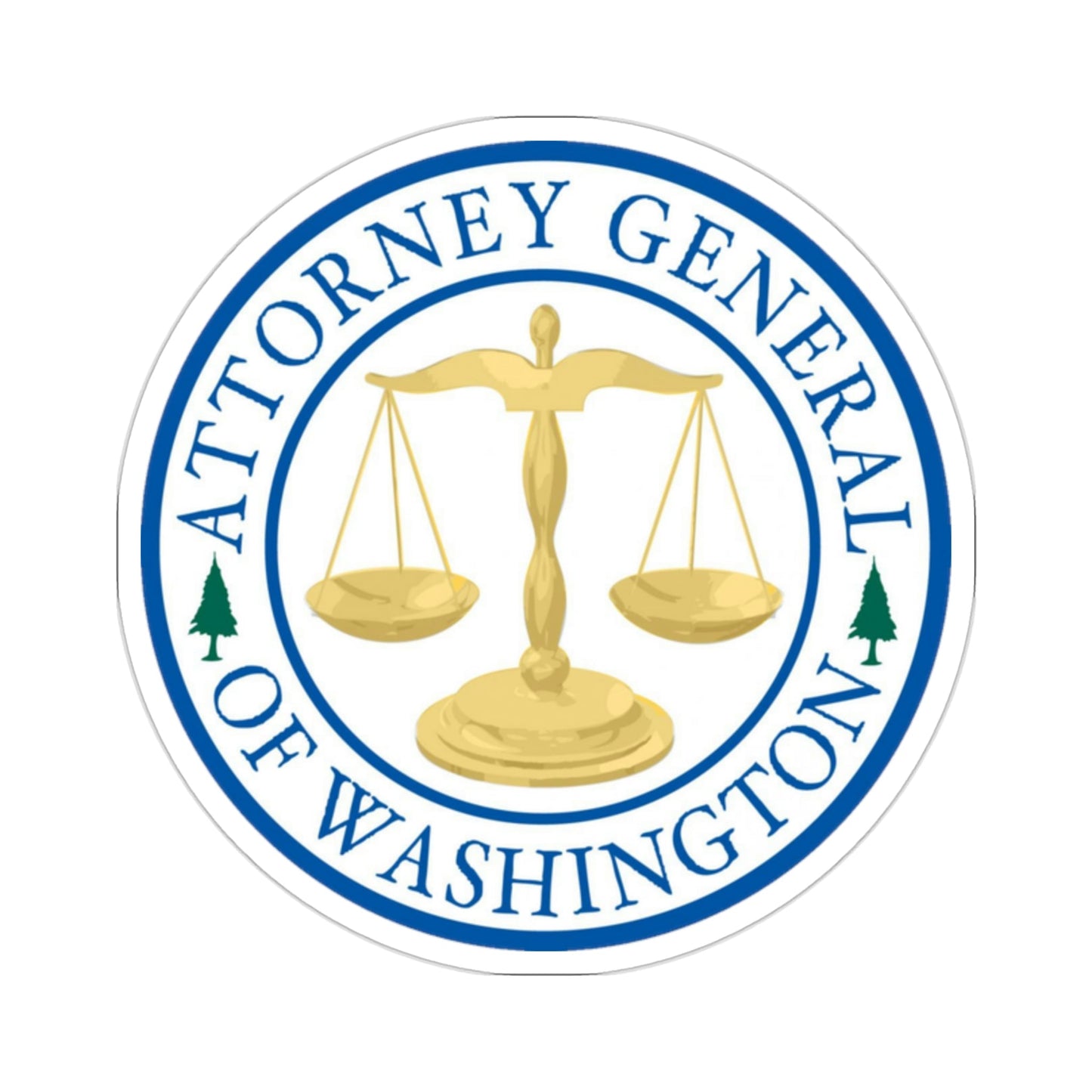 Attorney General of Washington AGO STICKER Vinyl Die-Cut Decal-2 Inch-The Sticker Space