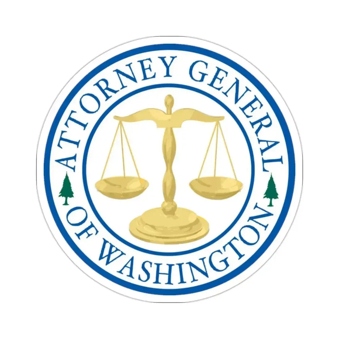 Attorney General of Washington AGO STICKER Vinyl Die-Cut Decal 2 Inch - The Sticker Space