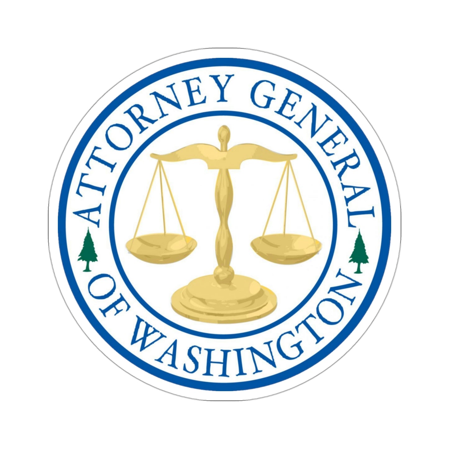 Attorney General of Washington AGO STICKER Vinyl Die-Cut Decal-3 Inch-The Sticker Space