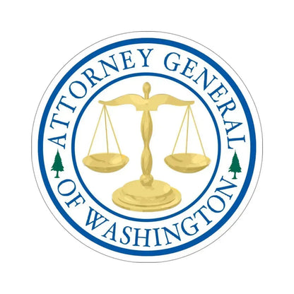 Attorney General of Washington AGO STICKER Vinyl Die-Cut Decal 5 Inch - The Sticker Space