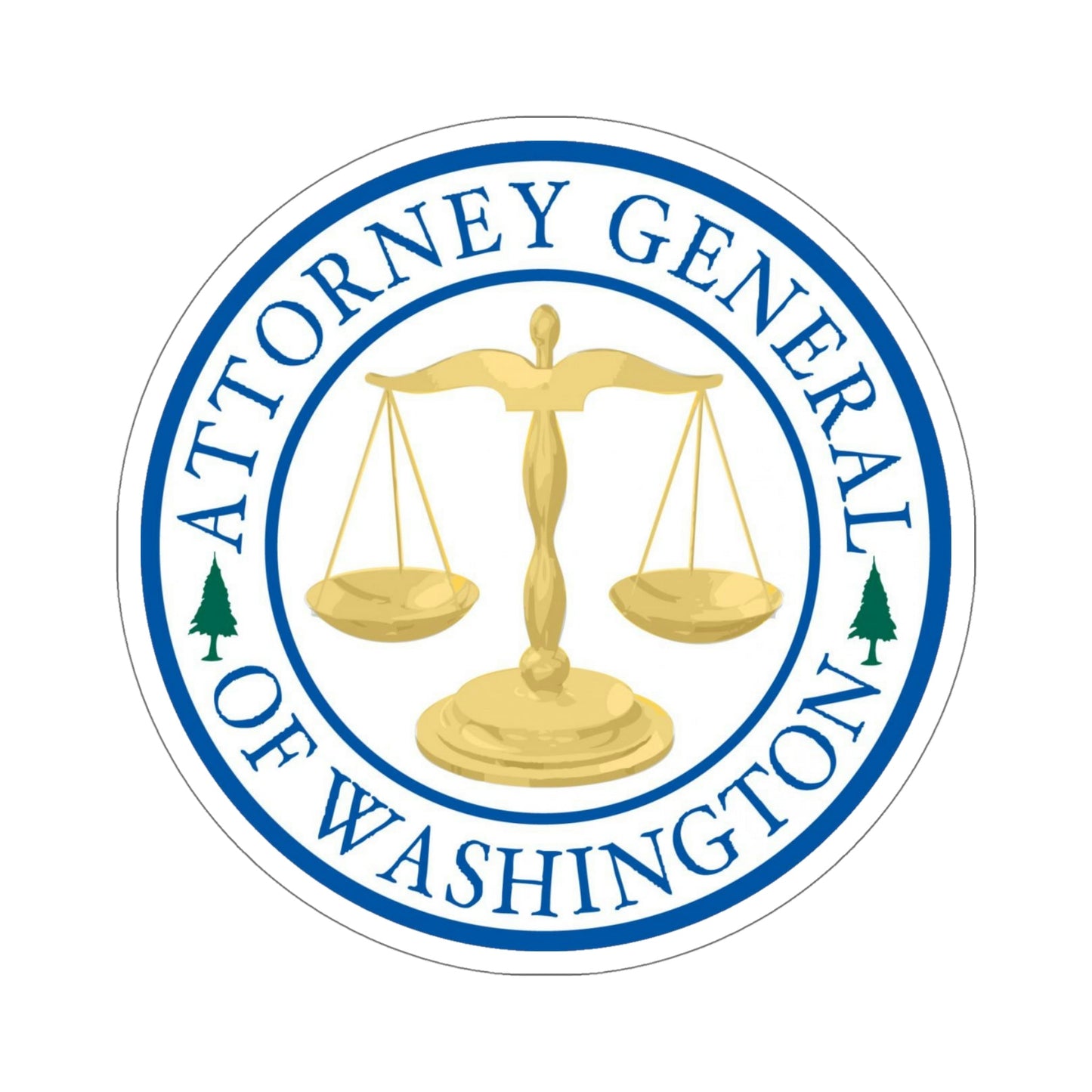 Attorney General of Washington AGO STICKER Vinyl Die-Cut Decal-6 Inch-The Sticker Space