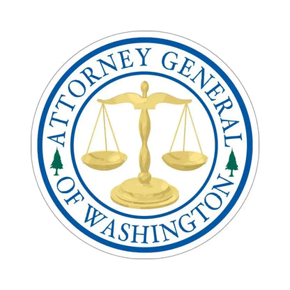Attorney General of Washington AGO STICKER Vinyl Die-Cut Decal 6 Inch - The Sticker Space