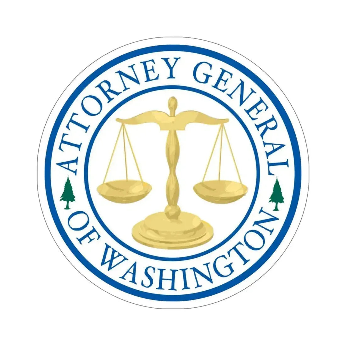 Attorney General of Washington AGO STICKER Vinyl Die-Cut Decal - The Sticker Space